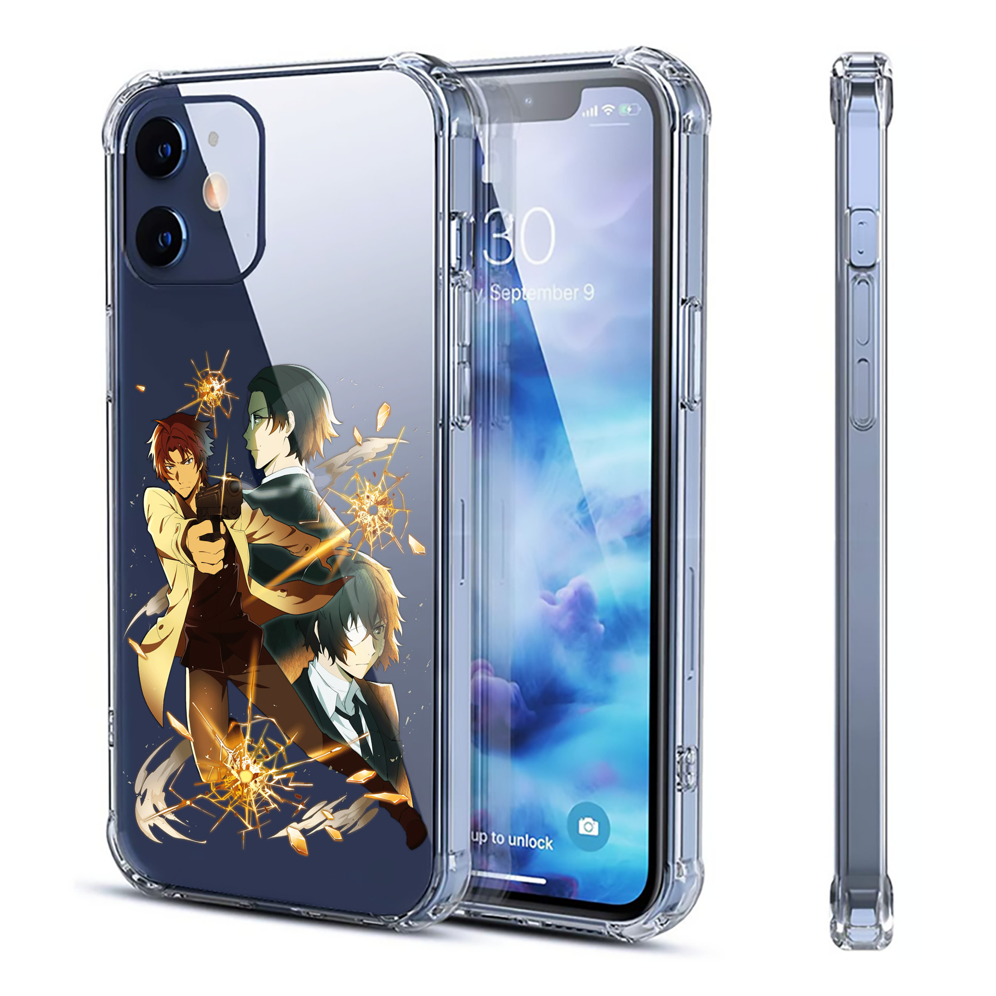 （画像用） 文豪ストレイドッグス Bungo Stray Dogs 【iPhone 12シリーズ対応】透明スマホケース（クリアソフトケース）